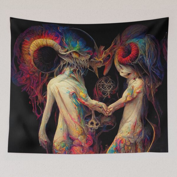 Item preview, Astral Tantra Samadhi Possession Succubus Goat Horns Baphomet designed and sold by MysticAlgorithm.