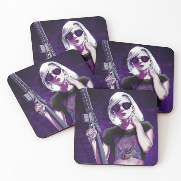 Item preview, Cyberpunk Anime Girl with a Gun designed and sold by MRocco.