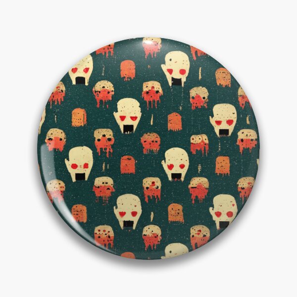 Item preview, Sloppy Zombie Halloween Time Pattern designed and sold by DennistonMade.