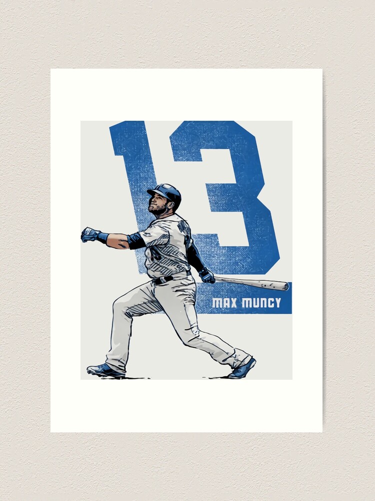 Max Muncy Print Baseball Artwork Fan Art Baseball Wall 