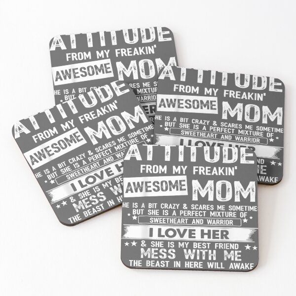Item preview, I Get My Attitude From My Freaking Awesome Mom designed and sold by niqaf.