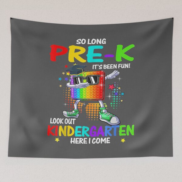 Item preview, So Long Pre-K Kindergarten Here I Come Pop It Graduation designed and sold by niqaf.