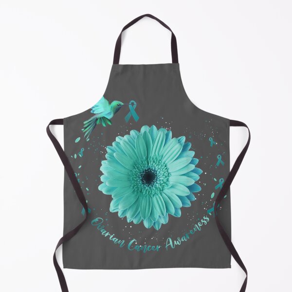 Item preview, Hummingbird Sunflower Teal Ribbon Ovarian Cancer Awareness designed and sold by niqaf.