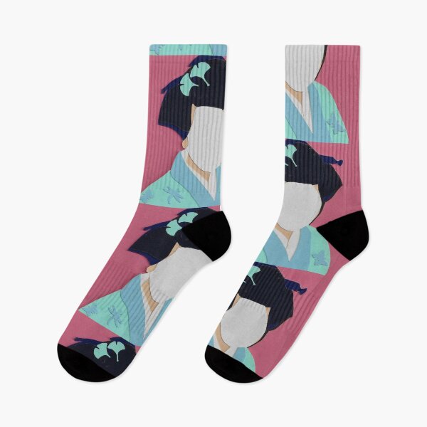 Item preview, Pink & Blue Geisha  designed and sold by Anne-Maree Hunter.