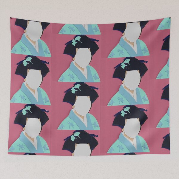 Item preview, Pink & Blue Geisha  designed and sold by Anne-Maree Hunter.