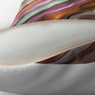Alternate view of ICE CRAM PATTERN STRIPES WITH TEXTURED WAVES OF COLOR Throw Pillow