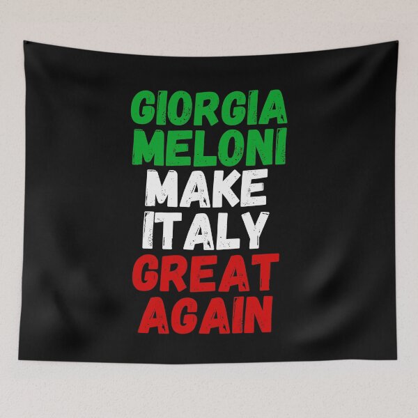 Item preview, Giorgia Meloni - First Female Prime Minister of Italy - Italian Flag designed and sold by AlleminDesign.