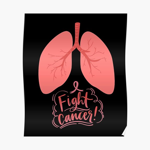 "FIGHT CANCER LUNG CANCER AWARENESS MONTH 2022 November" Poster for