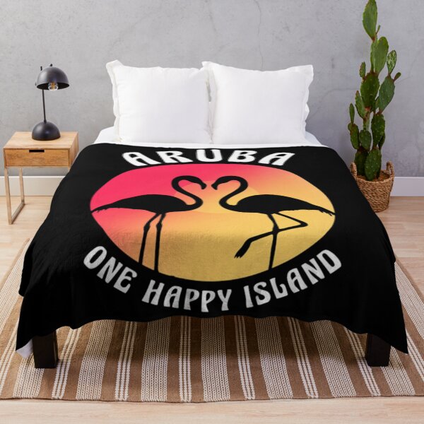 Item preview, Aruba One Happy Island Aruba Island Flamingo designed and sold by sumadakicta.