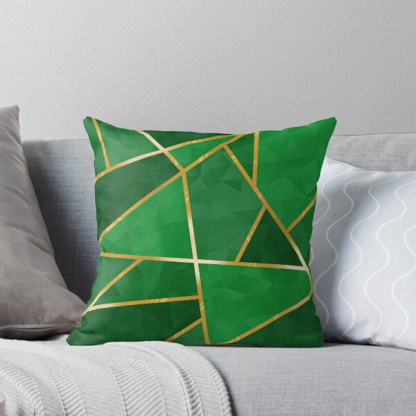 Item preview, Geometric Crystals with Gold Lining (Green) designed and sold by SolGalaxyDesign.