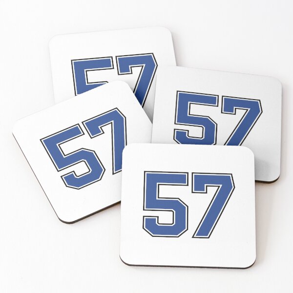 Item preview, Number 57 lucky sports jersey fifty seven designed and sold by HeavyStyle.