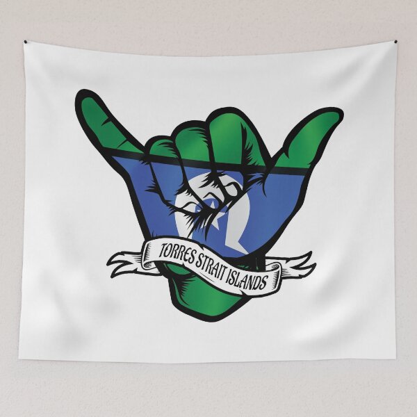 Item preview, Torres Strait Islands Hang Loose Flag designed and sold by RahallusNtx.