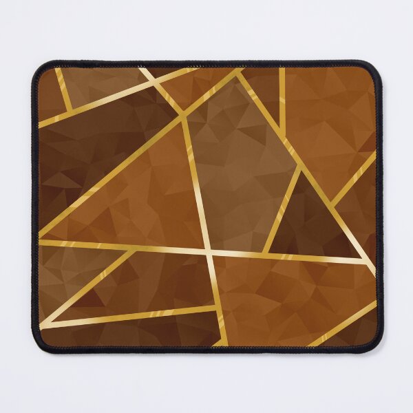 Item preview, Geometric Crystals with Gold Lining (Brown) designed and sold by SolGalaxyDesign.