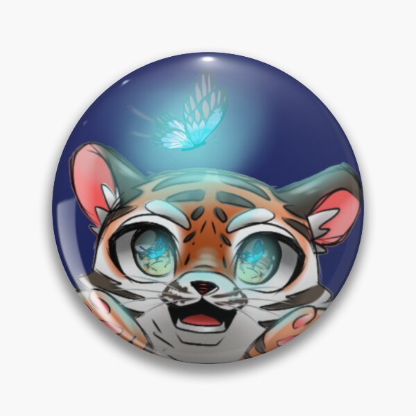 Item preview, Tiger & Butterfly  designed and sold by Rin Artz.