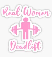 Weightlifting Women Deadlift Sticker