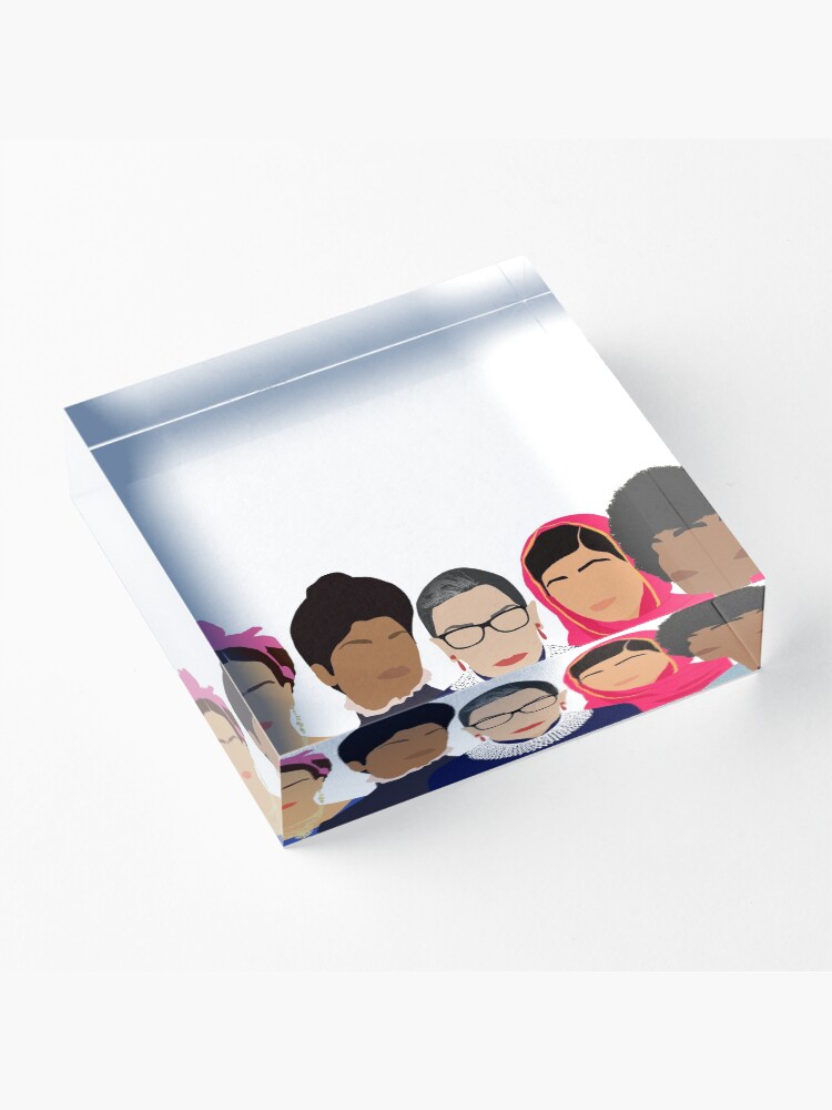 Alternate view of Feminist Girl Gang- Squad Goals Acrylic Block