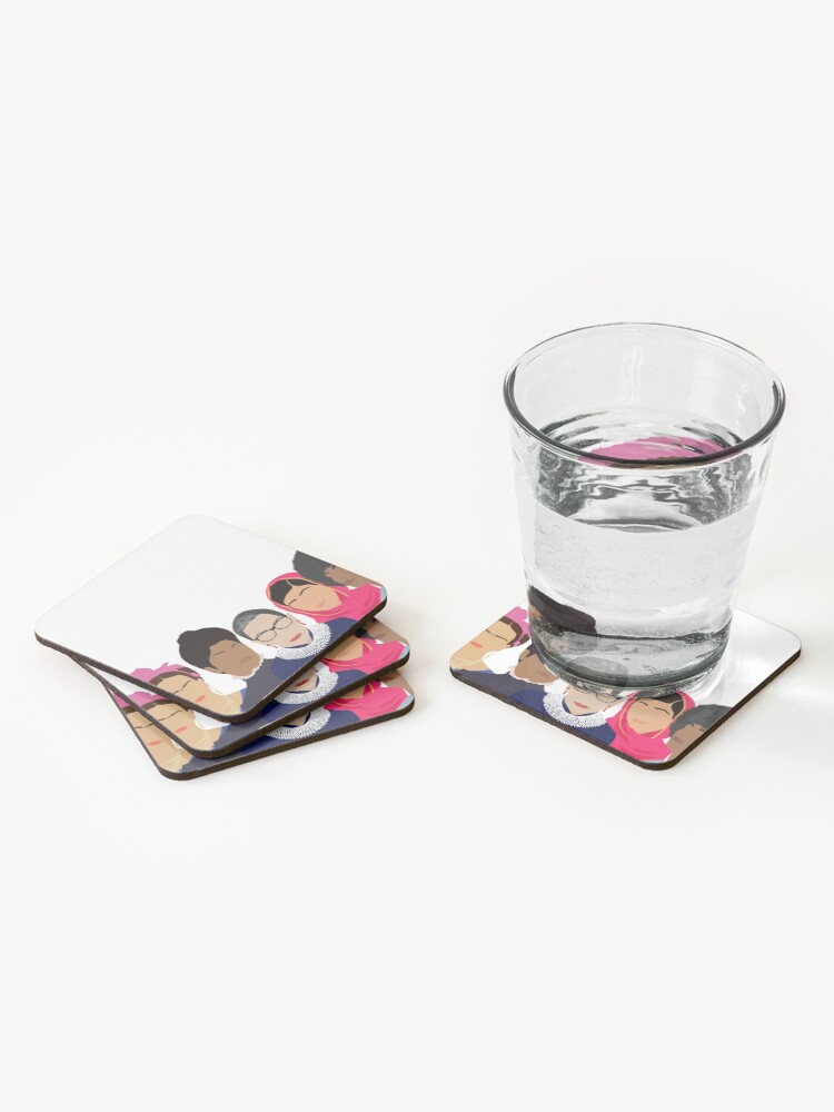 Alternate view of Feminist Girl Gang- Squad Goals Coasters (Set of 4)