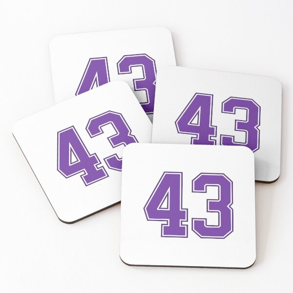 Item preview, Purple Number 43 lucky sports jersey forty three designed and sold by HeavyStyle.