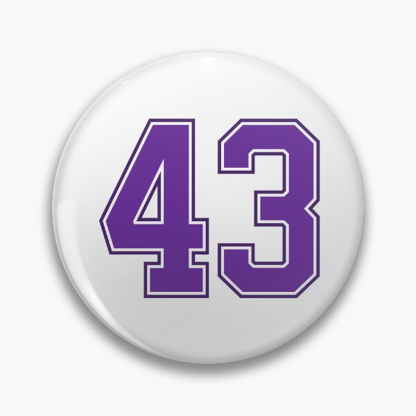 Item preview, Purple Number 43 lucky sports jersey forty three designed and sold by HeavyStyle.