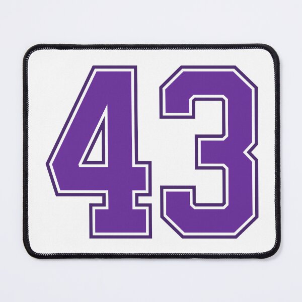 Item preview, Purple Number 43 lucky sports jersey forty three designed and sold by HeavyStyle.