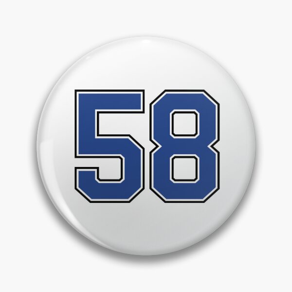 Item preview, Number 58 lucky sports jersey fifty eight designed and sold by HeavyStyle.
