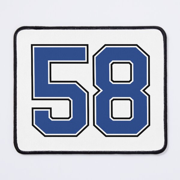 Item preview, Number 58 lucky sports jersey fifty eight designed and sold by HeavyStyle.