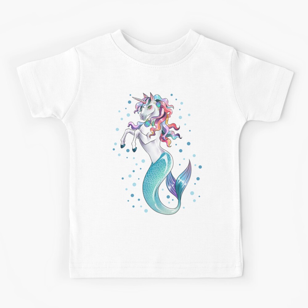 T-shirt enfant avec l'œuvre « Anniversaire 4 ans garçon fille numéro quatre  licorne » de l'artiste catsandmore