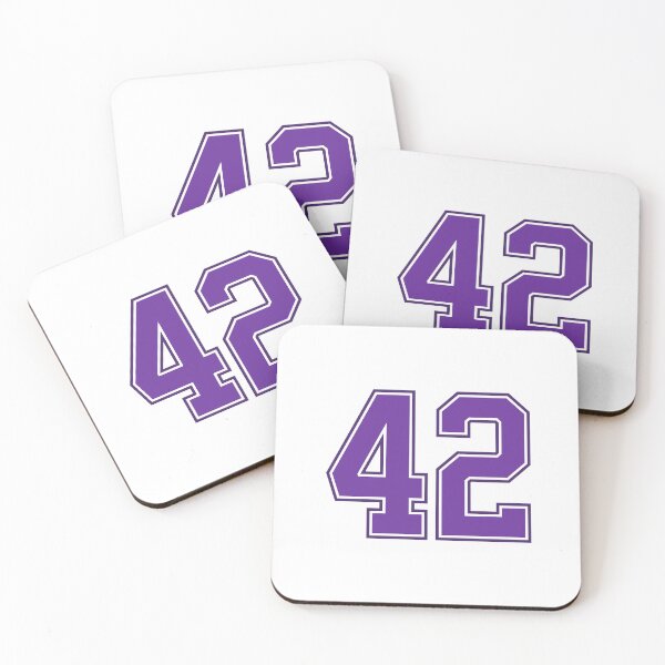 Item preview, Purple Number 42 lucky sports jersey forty two designed and sold by HeavyStyle.