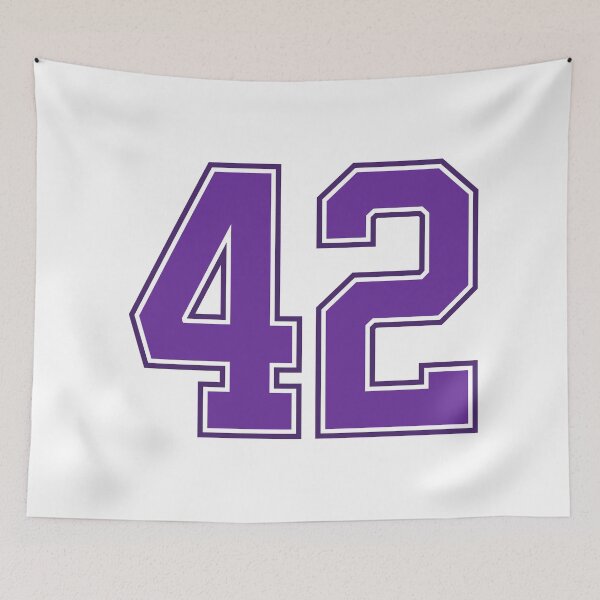 Item preview, Purple Number 42 lucky sports jersey forty two designed and sold by HeavyStyle.