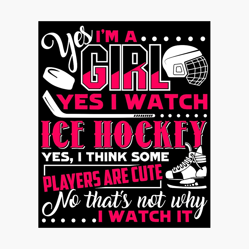 Ice Hockey - I Love Ice Hockey Poster for Sale by UnknownArtistt