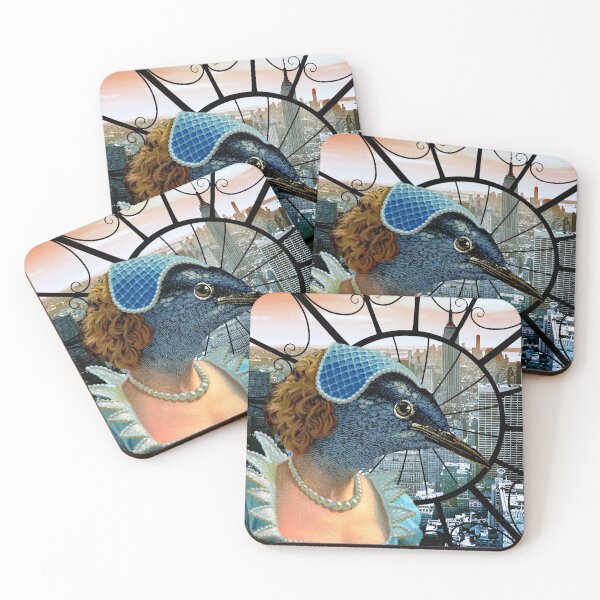 Item preview, Protected View Hybrid Bird Lady Surveys the City designed and sold by Sherri Leeder.