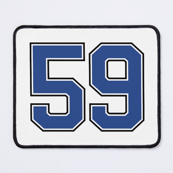 Item preview, Number 59 lucky sports jersey fifty nine designed and sold by HeavyStyle.