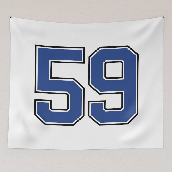 Item preview, Number 59 lucky sports jersey fifty nine designed and sold by HeavyStyle.