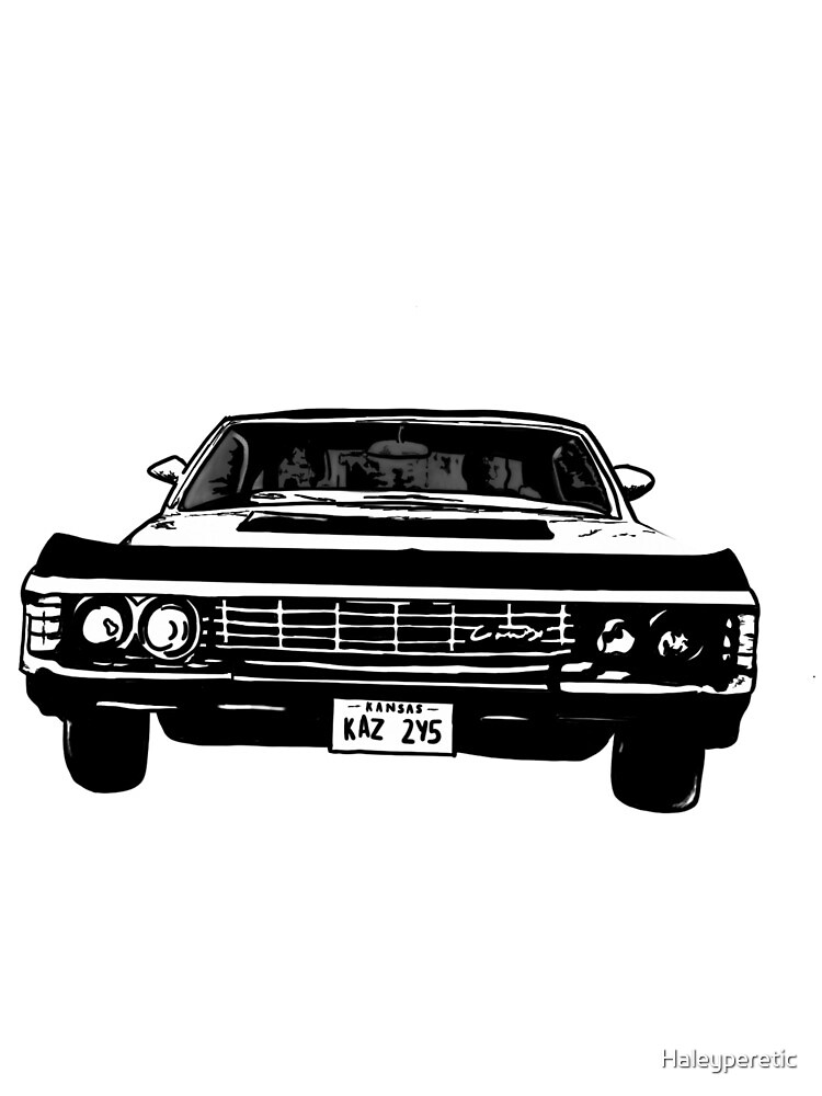 Supernatural 1967 Chevy Impala Greeting Card By Haleyperetic Redbubble