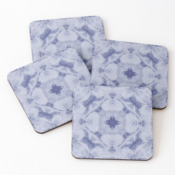 Item preview, Painterly Flower Abstract - Steel Blue [CP22094f] designed and sold by Carina Parry Studios.