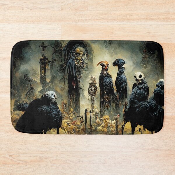 Item preview, A Raven's Den, Humanoid Raven Ritual Site Fantasy Creature designed and sold by MysticAlgorithm.