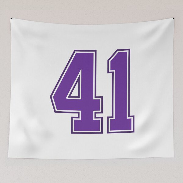 Item preview, Purple Number 41 lucky sports jersey forty one designed and sold by HeavyStyle.