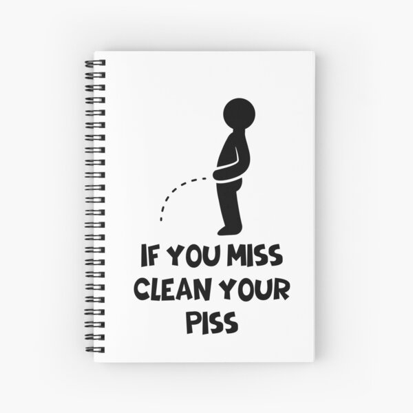 "Toilet Puns Funny Toilet Paper Jokes Funny Toilet Quotes" Spiral