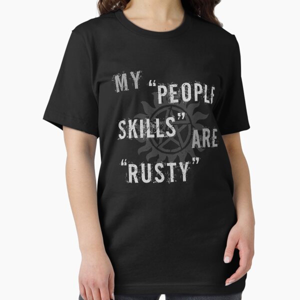 Item preview, Supernatural Castiel 'People Skills' T-Shirt designed and sold by thepixelgarden.