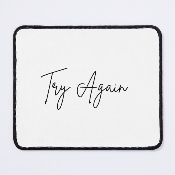 Item preview, Try Again(Motivational Quote) Typography designed and sold by Jalib.