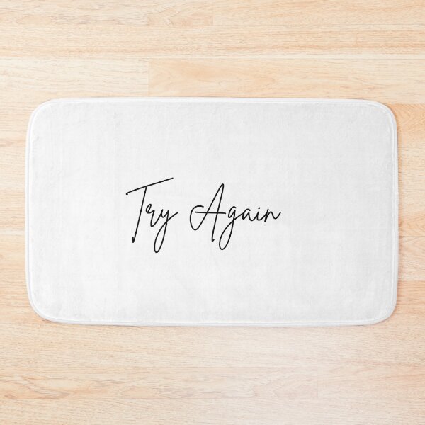 Item preview, Try Again(Motivational Quote) Typography designed and sold by Jalib.