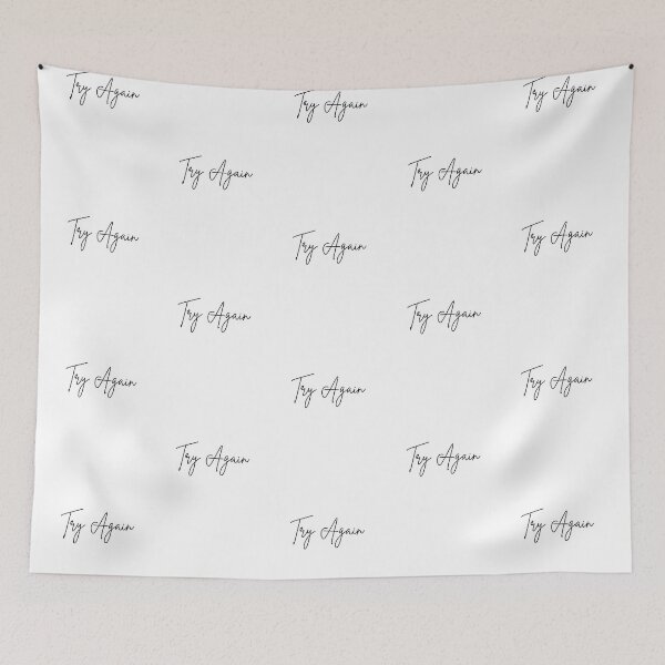 Item preview, Try Again(Motivational Quote) Typography designed and sold by Jalib.