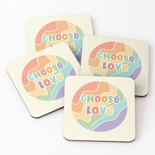 Item preview, Choose Love Pride LGBTQ Circular Rainbow designed and sold by Gay-Koala.