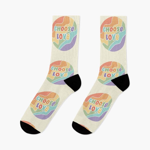 Item preview, Choose Love Pride LGBTQ Circular Rainbow designed and sold by Gay-Koala.