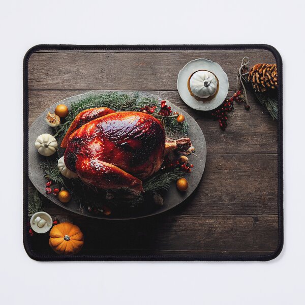 Item preview, Traditional Thanksgiving roasted turkey, food photography, computer AI generated art designed and sold by SvetlanaSF.