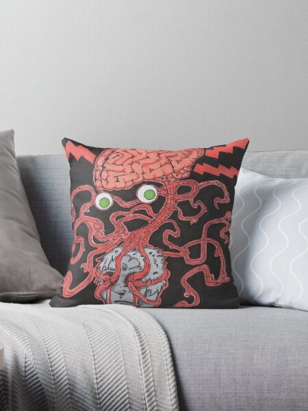 Brainleech Throw Pillow