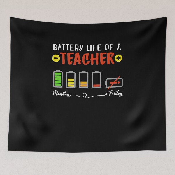 Item preview, Battery Life Of A Teacher Back To School Energy Team designed and sold by karybaquetu10.
