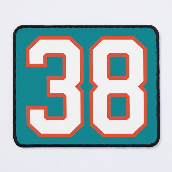 Item preview, Sports Number 38, white orange color lucky sport thirty eight designed and sold by ArtIsParty.