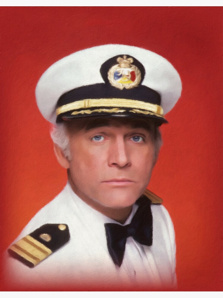 “Gavin MacLeod, Actor” Sticker for Sale by Hollywoodize | Redbubble