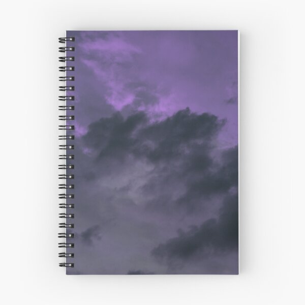 Item preview, Nubes coloridas - Cielo púrpura del atardecer - Fotografía y diseño estético de la naturaleza - Alto y grande designed and sold by Lucidesigns.